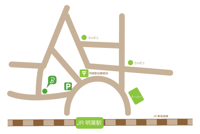 Bright, green plants shopのイラストマップ